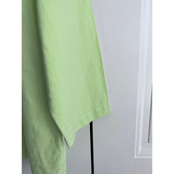 Vintage Lilly Pulitzer Linen Blend Green Blouse - Size Medium - Picture 4 of 8